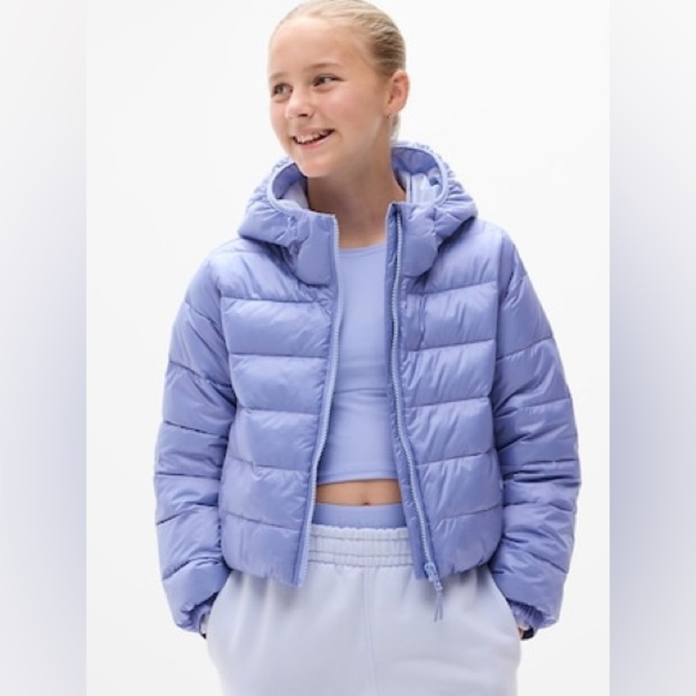 Kids Light Purple Puffer Jacket